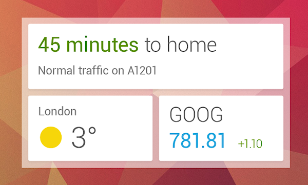 Ny version av Google Now med widget och fler kort går nu att ladda hem till Jelly Bean-enheter