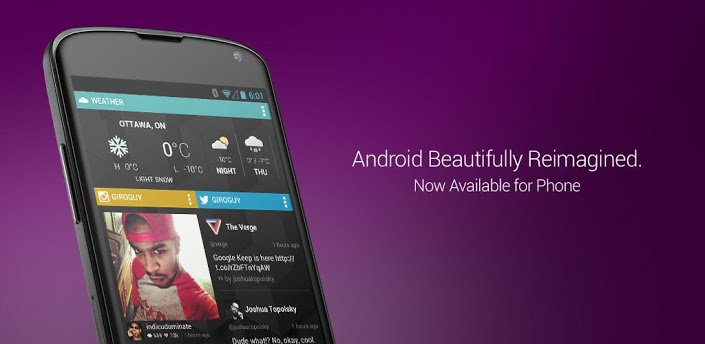 Test av nya hemskärmsappen Chameleon Launcher for Phones