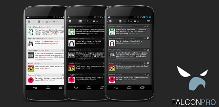 Falcon Pro 2.0 släpps i skarp version, bjuder på svart tema och stöd för flera konton