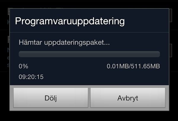 Samsung Galaxy Note tycks nu ha uppdaterats till Jelly Bean i Sverige
