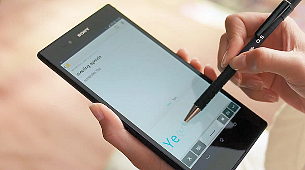 Sony betonar inmatning i informativ reklam för bjässen Xperia Z Ultra