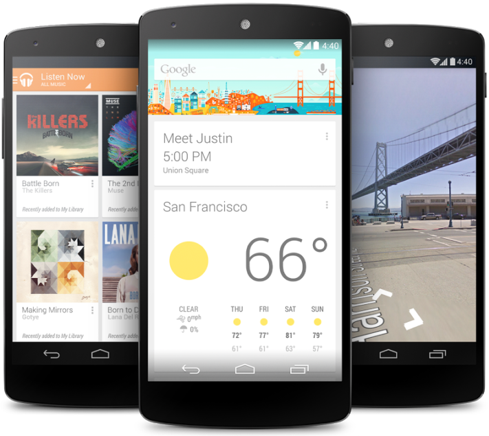 Google presenterar äntligen Nexus 5 och Android 4.4 KitKat