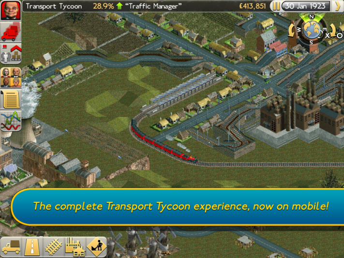 Transport Tycoon är nu tillgängligt i Play Store