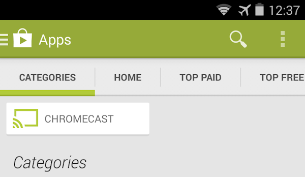 Play Store får kategori för Chromecast-appar