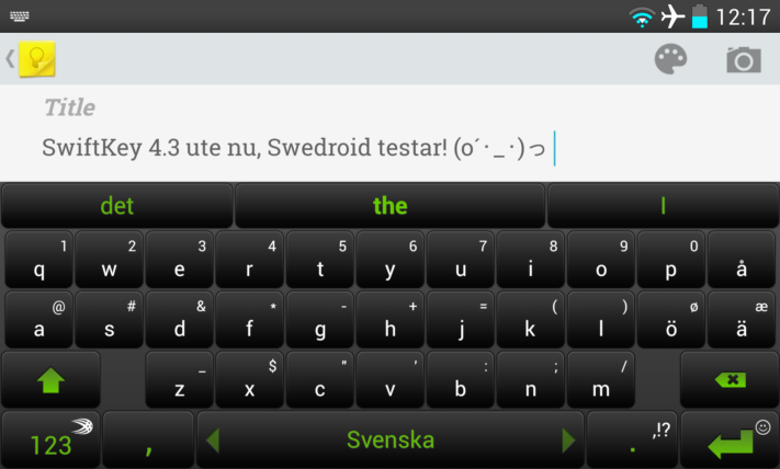 SwiftKey 4.3 släpps i skarp version