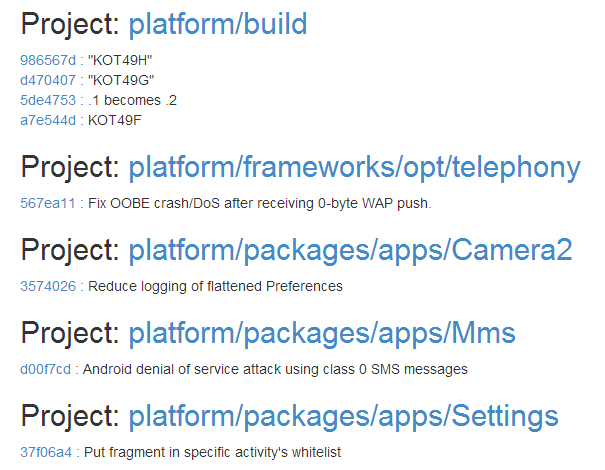 Changelog för Android 4.4.2 – inget mer App Ops