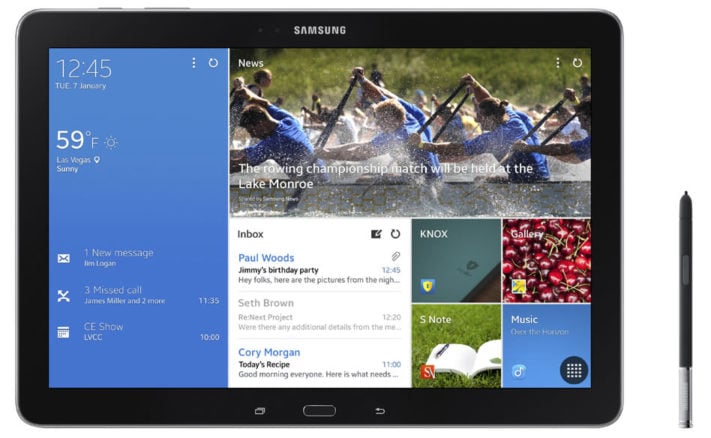 Samsung presenterar Galaxy Tab Pro och Galaxy Note Pro