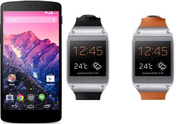 Galaxy Gear kan användas med Nexus 5 genom knep