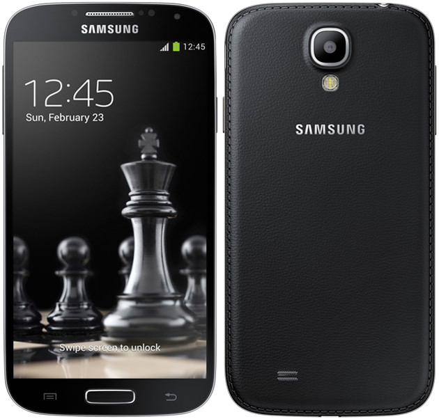 Ny variant av Samsung Galaxy S4 med svart fuskläder