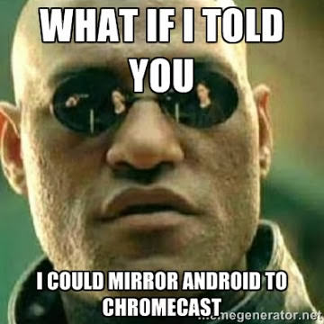 Koushik Dutta visar upp spegling av Android till Chromecast