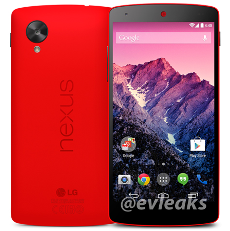 Här är den röda LG Nexus 5