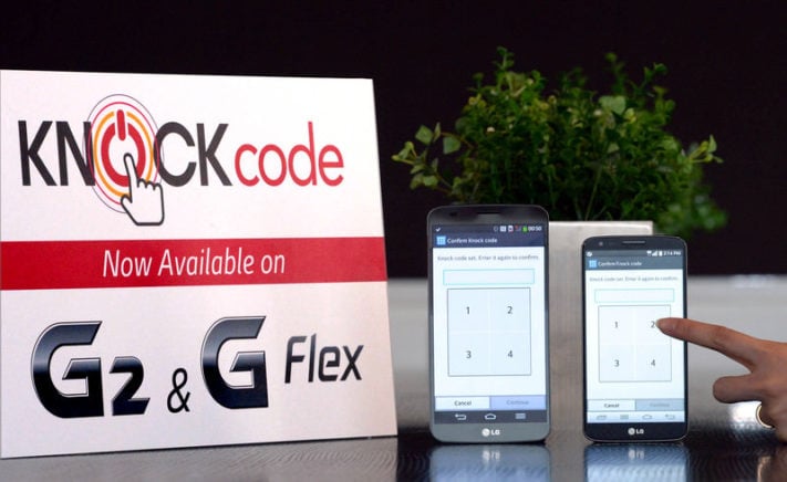 LG ger G2 och G Flex Knock Code-finessen i april