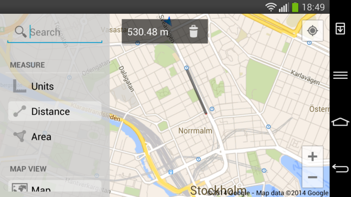Maps Measure gör det enkelt att mäta avstånd i Google Maps