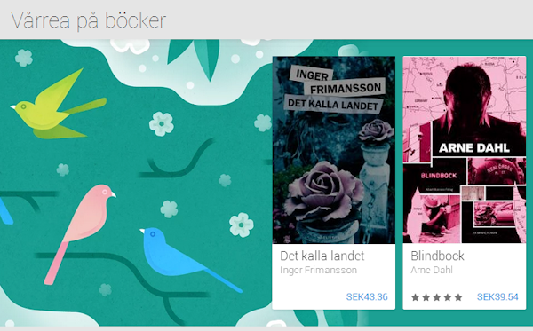 Påsk- och vårrea i Google Play på utvalda böcker och spel