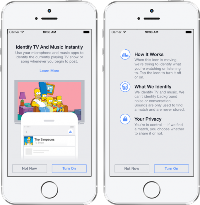 Facebook-appen kan snart identifiera musik, serier och filmer