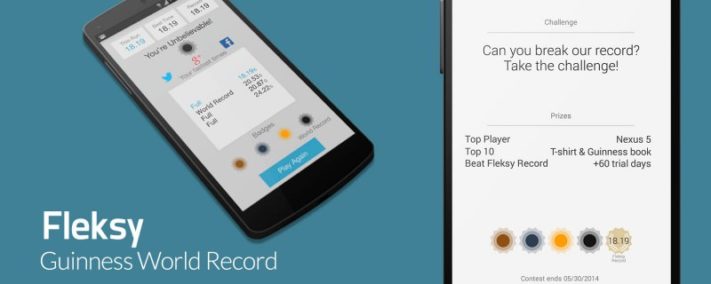 Fleksy-användare sätter nytt Guinnessrekord