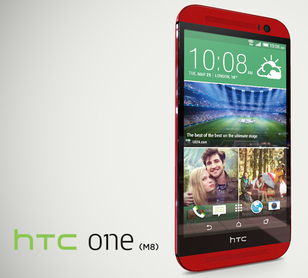 Röda HTC One M8 nu officiell, släpps i Taiwan