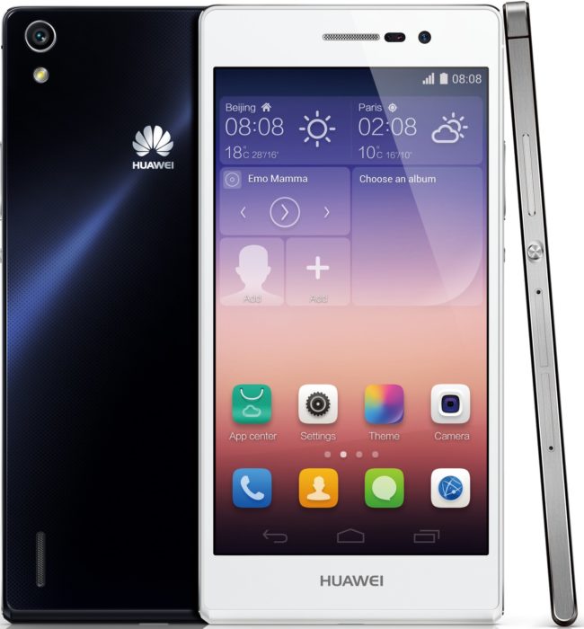 Huawei introducerar 6,5mm tunna toppmodellen Ascend P7