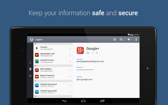 Nya Androidappen för 1Password nu i Google Play