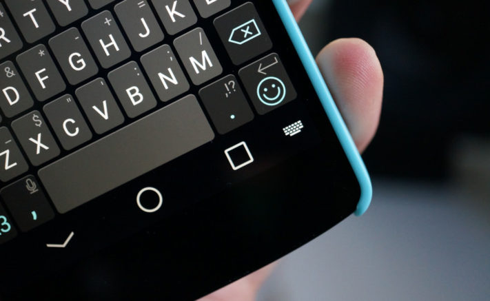 I Android L växlas tangentbord från navigationsmenyn