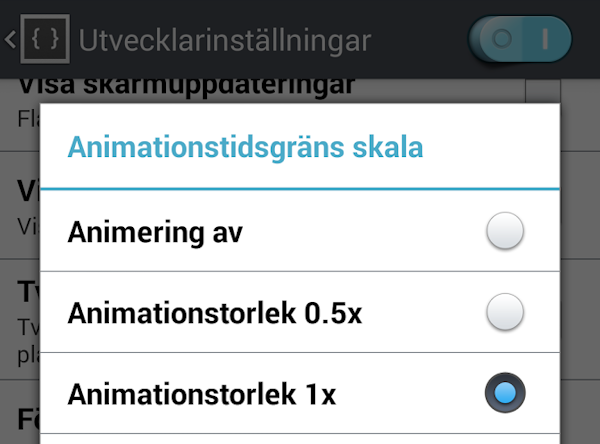 Snabbtips: Få telefonen att kännas rappare genom kortare animationer