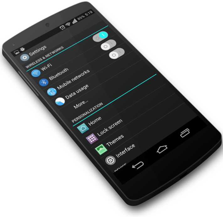 Test av temamotorn i CyanogenMod 11