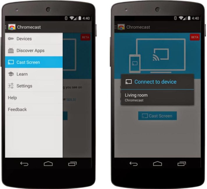 Chromecast kan nu spegla innehållet på din mobilskärm, inklusive ljud