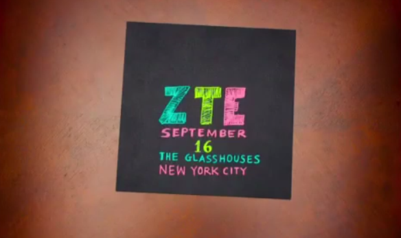 ZTE visar upp nyheter i New York 16:e september