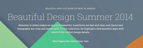 Google belyser appar med vacker design