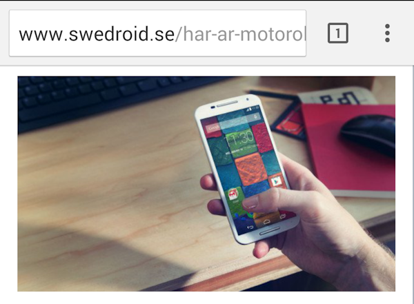 Skarpa Chrome för Android får ”Material Design”