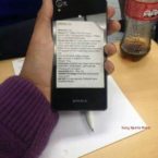 Specifikationerna för Xperia Z3 enligt foto
