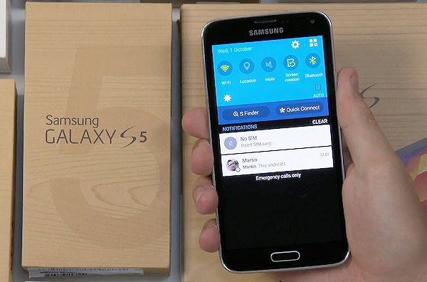 Video som visar Android L på Galaxy S5