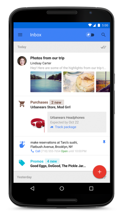 Google introducerar Inbox – ett alternativ till Gmail-appen