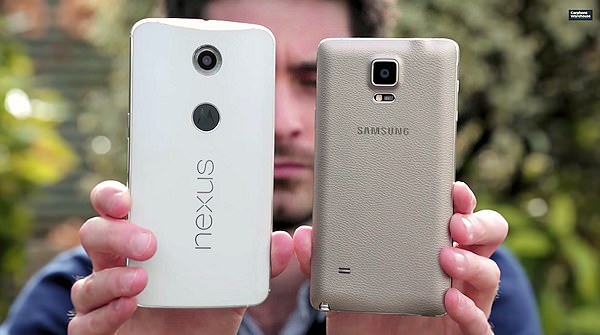 Motorola Nexus 6 jämförs med Galaxy Note 4 i YouTube-video