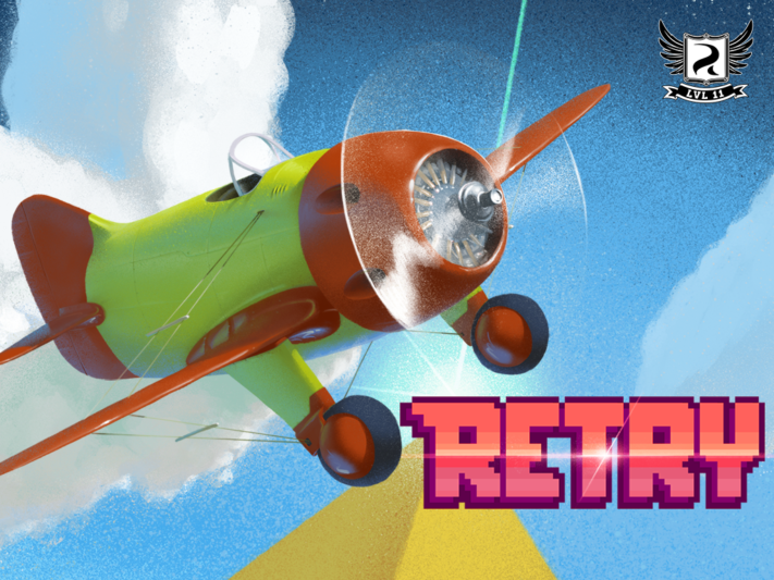 Retry är ett Flappy Bird-liknande spel från Rovio