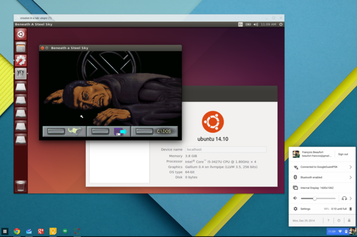 Nu kan experimenterande Chromebook-ägare köra Linux i fönster