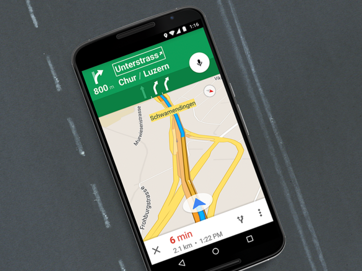 Google Maps får stöd för körfältsnavigering i Skandinavien