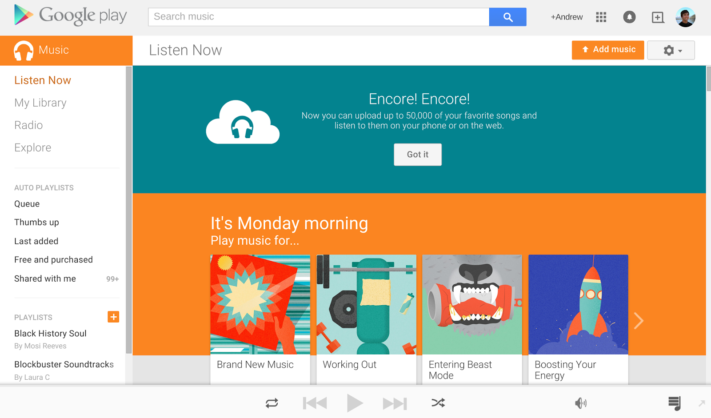 Nu kan vi lagra 50 000 låtar gratis på Google Play Music