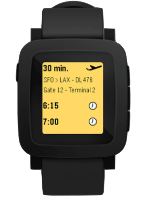 Bild på nya Pebble upptäckt på företagets hemsida