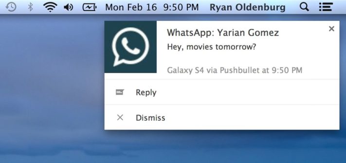 Pushbullet får stöd för WhatsApp, Hangouts och andra meddelandetjänster
