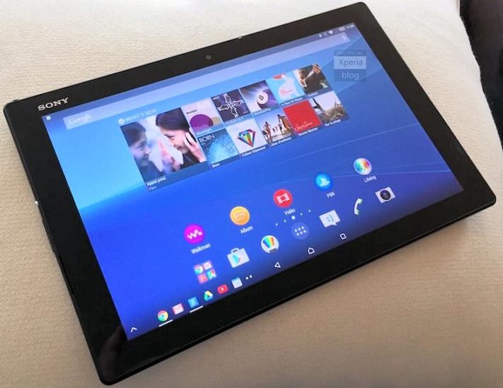 Bilder på Sony Xperia Z4 Tablet och Xperia M4 Aqua