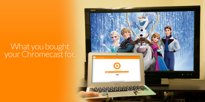 Videostream skickar video från dator till Chromecast, stödjer undertexter