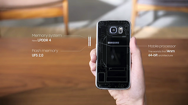Samsungs senaste S6-reklam diskuterar hårdvaran