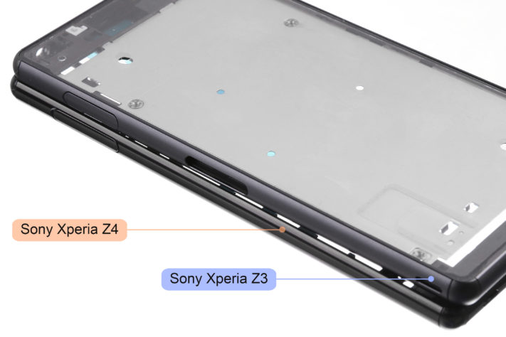 Fotografier på chassit för Sony Xperia Z4