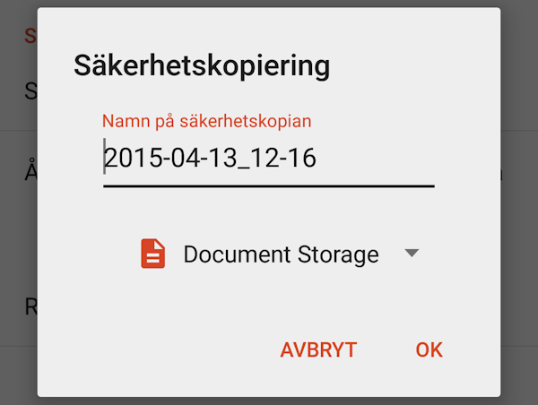 Snabbtips: Spara Nova-backup direkt till Google Drive