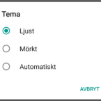 Android M erbjuder ett mörkt tema