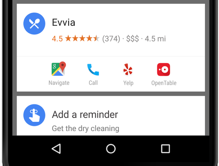 Mer om Now on Tap – Google Now inifrån applikationer
