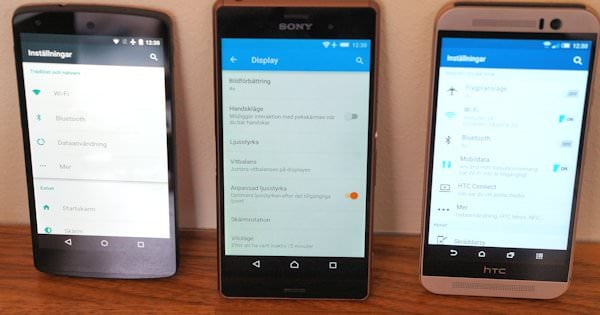 Tre smaker av Lollipop – vi jämför HTCs och Sonys gränssnitt med original-Android