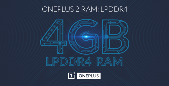 OnePlus 2 har utrustats med 4GB LPDDR4-RAM