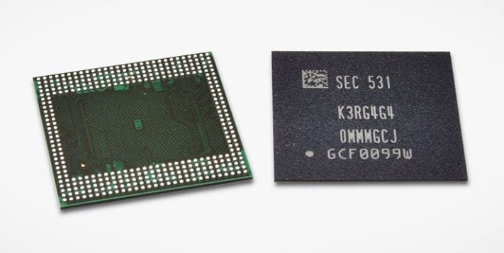 Samsung börjar massproducera 12Gb LPDDR4-RAM med 20nm